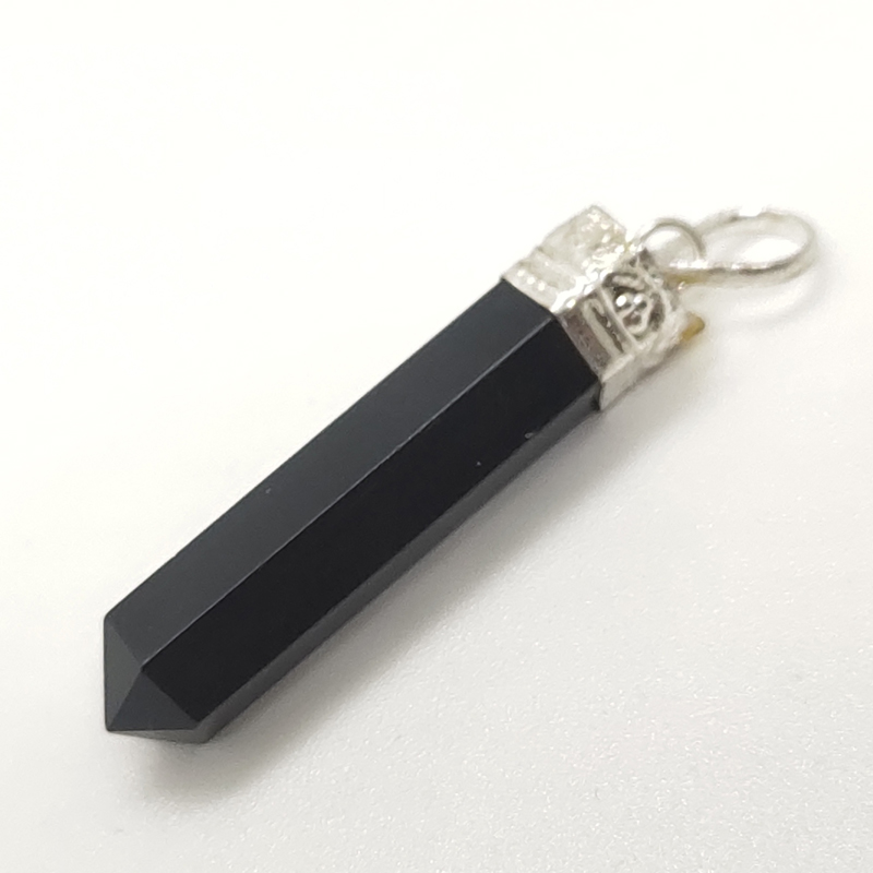 Black Obsidian Pencil Pendant