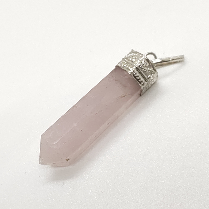 Rose Quartz Pencil Pendant