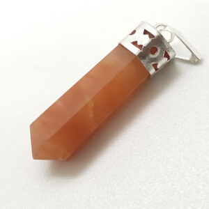 Orange Carnelian Pencil Pendant